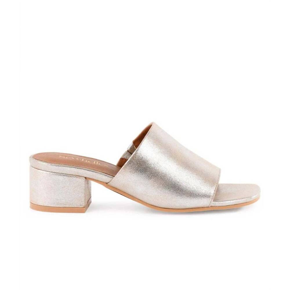 NEW SEYCHELLES women's pepper mid heel sandals in gold